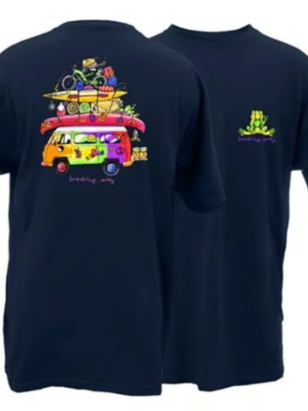 Peace Frogs Loaded Van T-Shirt ~ 100% Cotton ~ Large ~ Brand New!!!